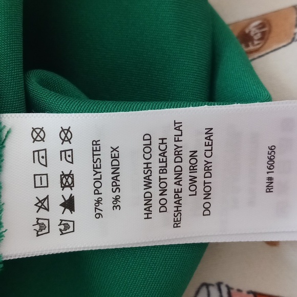 Sincerly Jules satin maxi skirt a-line full Christmas green size L - Picture 8 of 9